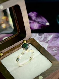 NHẪN BẠC 92.5 ĐÁ SAPPHIRE TỰ NHIÊN