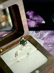 NHẪN BẠC 92.5 ĐÁ SAPPHIRE TỰ NHIÊN