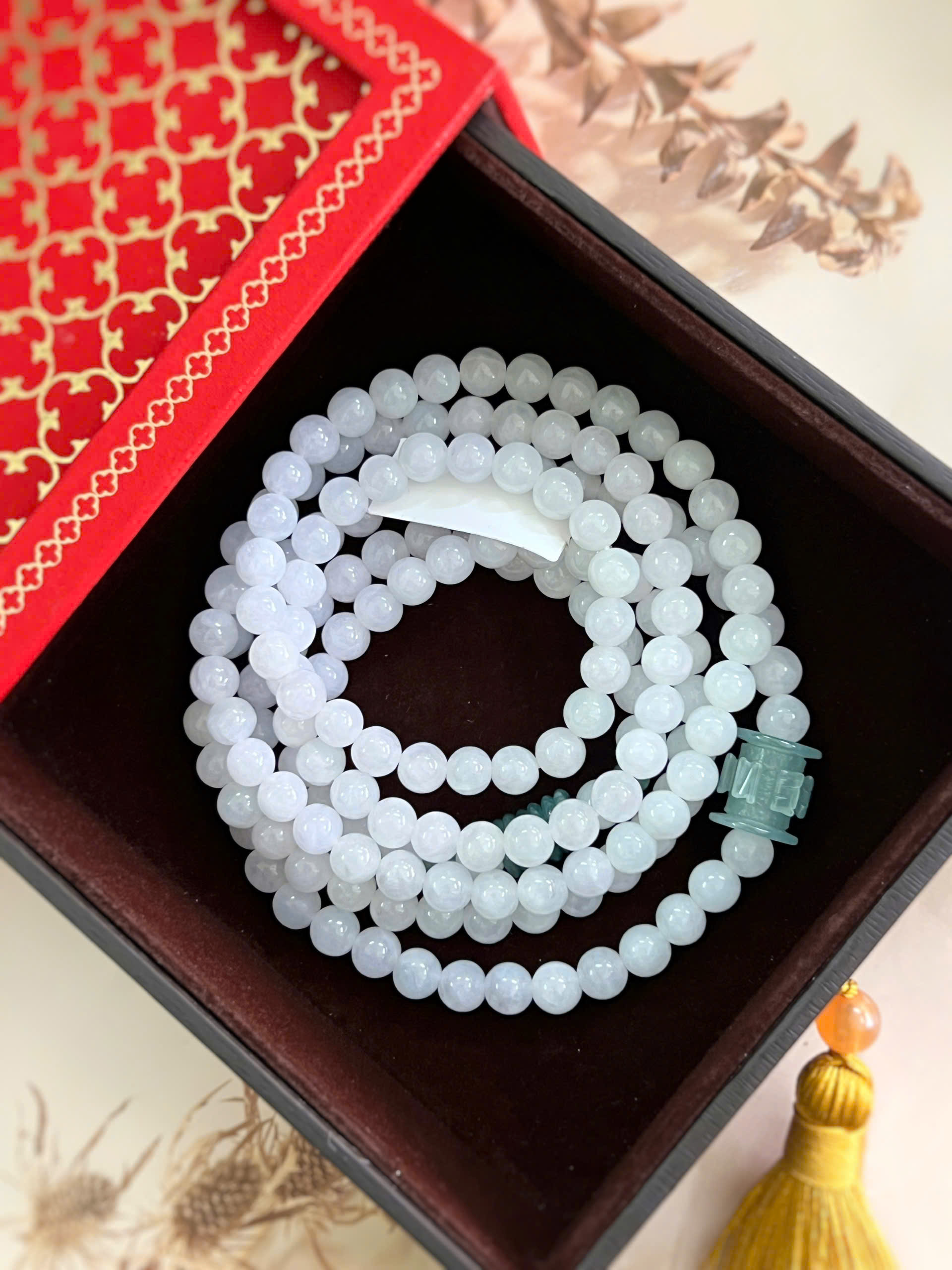 BẠCH NGỌC CẨM THẠCH TỰ NHIÊN SIZE 6.5MM