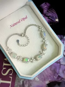 LẮC TAY BẠC 92.5 ĐÁ OPAL TỰ NHIÊN