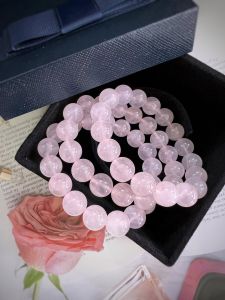 VÒNG TAY ĐÁ THẠCH ANH HỒNG TỰ NHIÊN