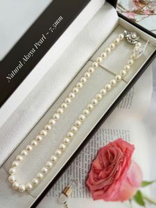 VÒNG CỔ NGỌC TRAI AKOYA TỰ NHIÊN 7.5MM