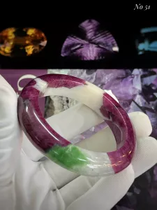 VÒNG ĐÁ RUBY ZOISITE TỰ NHIÊN