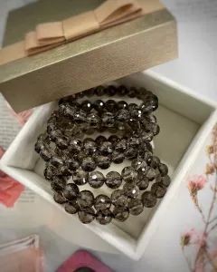 VÒNG TAY ĐÁ THẠCH ANH KHÓI TỰ NHIÊN