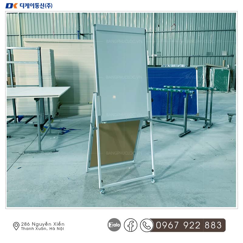 Bảng Flipchart Chân Gấp Hai Mặt