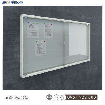 Bảng Thông Tin Kính Lùa Treo Tường