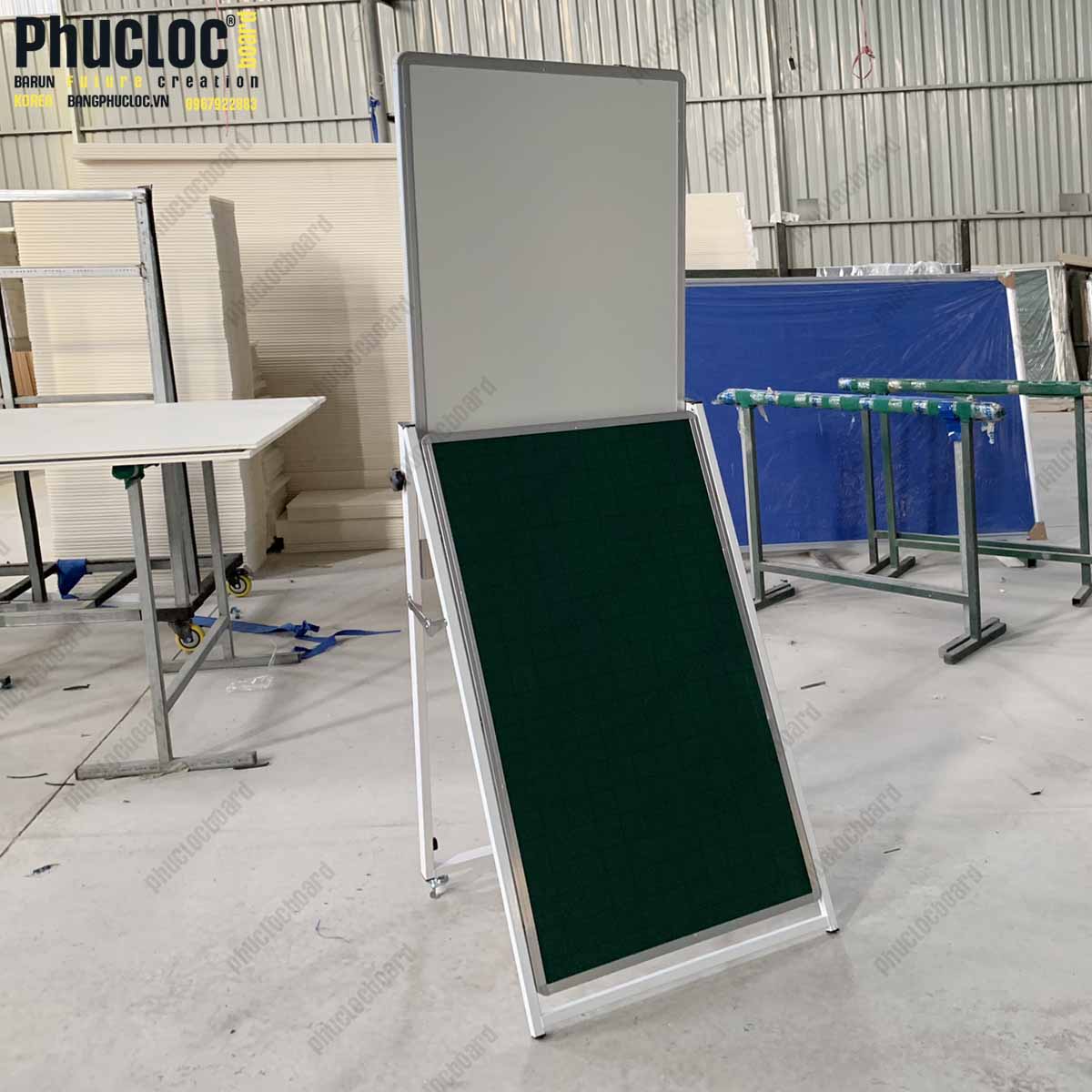 Bảng Flipchart Chân Gấp Hai Mặt