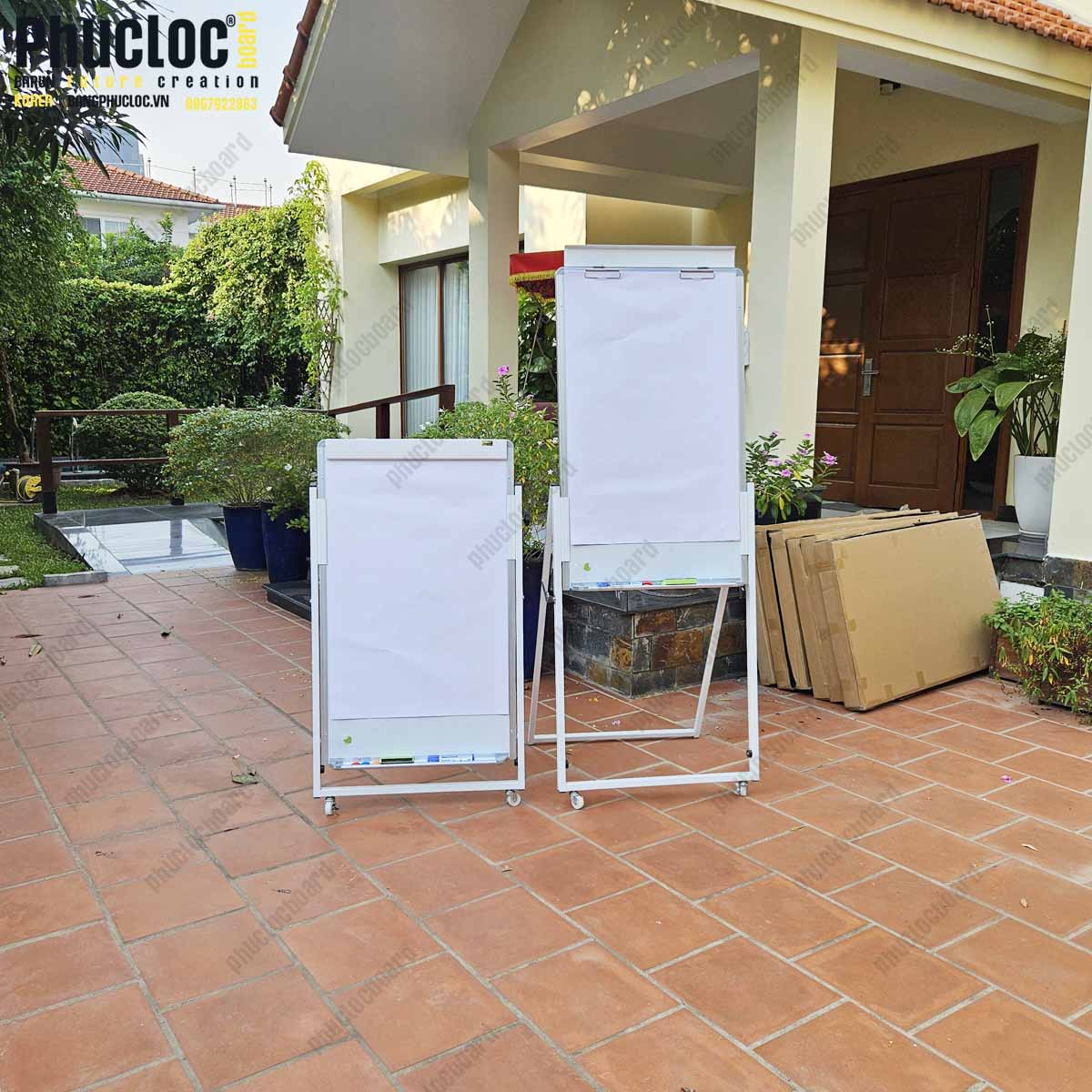 Bảng Trắng Có Chân Xếp Gọn