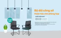 Ghế chân quỳ lưới: Phong cách mới cho phòng họp hiện đại