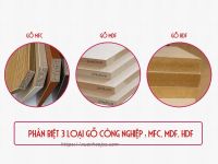 Cách phân biệt 3 loại gỗ công nghiệp: MFC, MDF và HDF