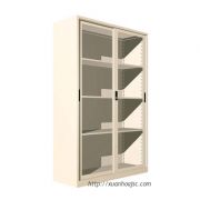 Tủ sắt cánh trượt kính CA-1ASG