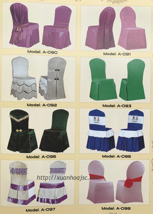 Vải chùm ghế (Áo ghế) - 4