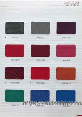 Mầu Vải Nỉ XNIR (Bảng Tổng Hợp 2)