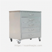 Xe đẩy  5 ngăn kéo inxox XDD-06-00