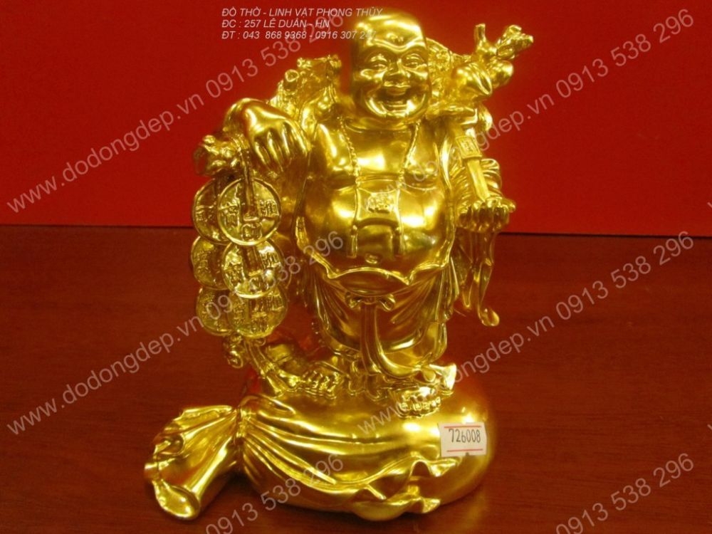 TƯỢNG PHẬT DI LẠC KHOÁC BỊ - MẠ ÀNG