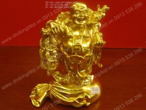 TƯỢNG PHẬT DI LẠC KHOÁC BỊ - MẠ ÀNG