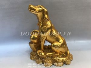 TƯỢNG CHÓ - MẠ VÀNG