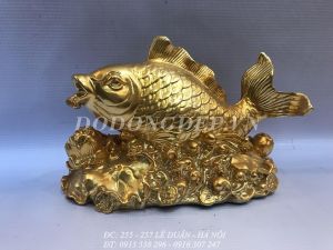 TƯỢNG CÁ CHÉP - MẠ VÀNG