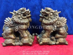 TƯỢNG KỲ LÂN CƯỠI RÙA