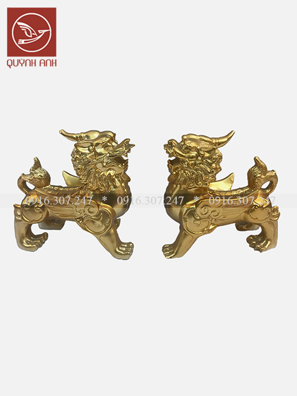 Tỳ Hưu Một Sừng - Dát Vàng 24k