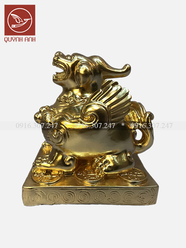 Tỳ Hưu Đế Vuông - Dát Vàng 24k