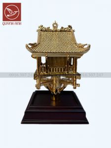 Mô Hình Chùa Một Cột - Dát Vàng 24k