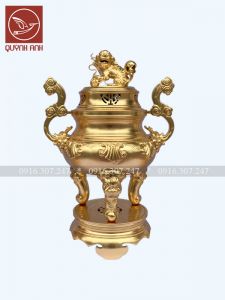 Mẫu Đỉnh Đồng - Dát Vàng 24k