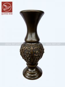 Lọ Hoa Đồng Mạ Màu Giả Cổ - Mẫu 1