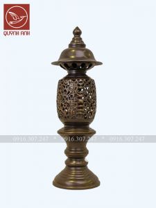 Đèn Đồng Mạ Màu Giả Cổ - Mẫu 1