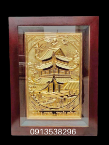TRANH CHỮ MẠ VÀNG 9999