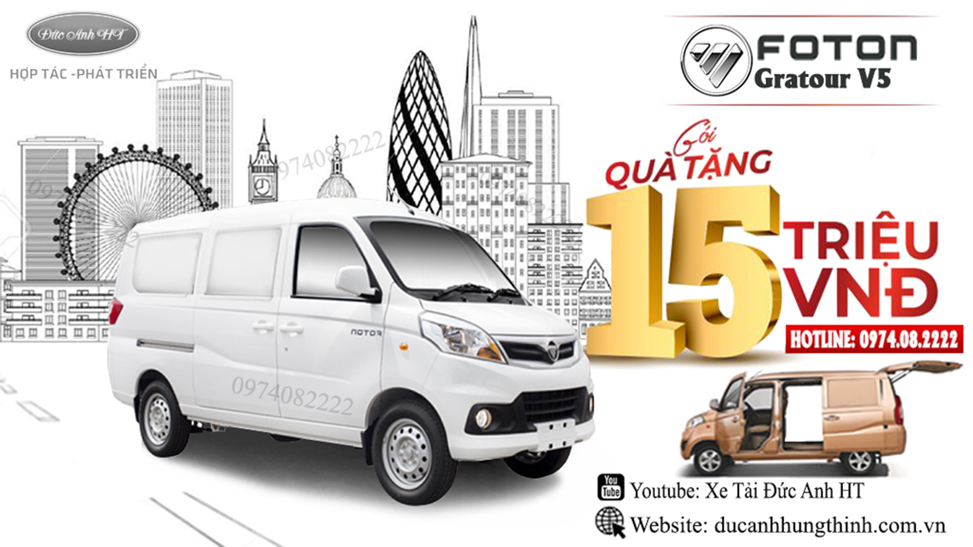 Chi tiết xe tải van Foton Gratour V5 "ÔNG HOÀNG XE TẢI VAN"