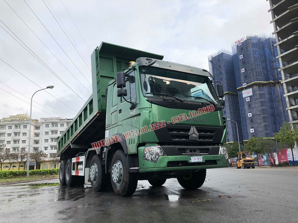 Đánh Giá Xe Tải Ben Howo 4 Chân 380HP Euro5 2019 Thùng Vuôn