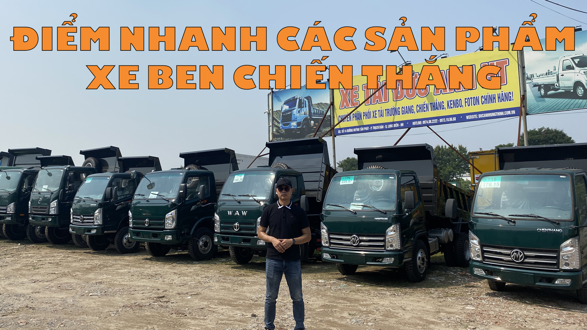 Giới thiệu các sản phẩm xe ben Chiến Thắng mới nhất 2022.