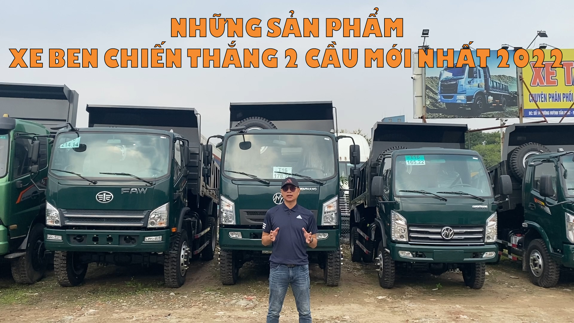 Điểm nhanh các sản phẩm xe ben Chiến Thắng 2 cầu