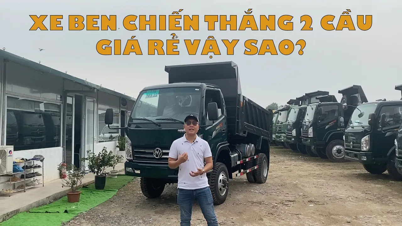 Đánh giá xe ben Chiến Thắng 4.65 tấn 2 cầu: Xe ben 2 cầu giá