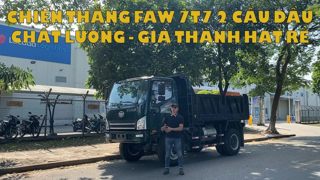 Giới thiệu chi tiết xe ben Chiến Thắng 7.7 tấn 2 cầu dầu