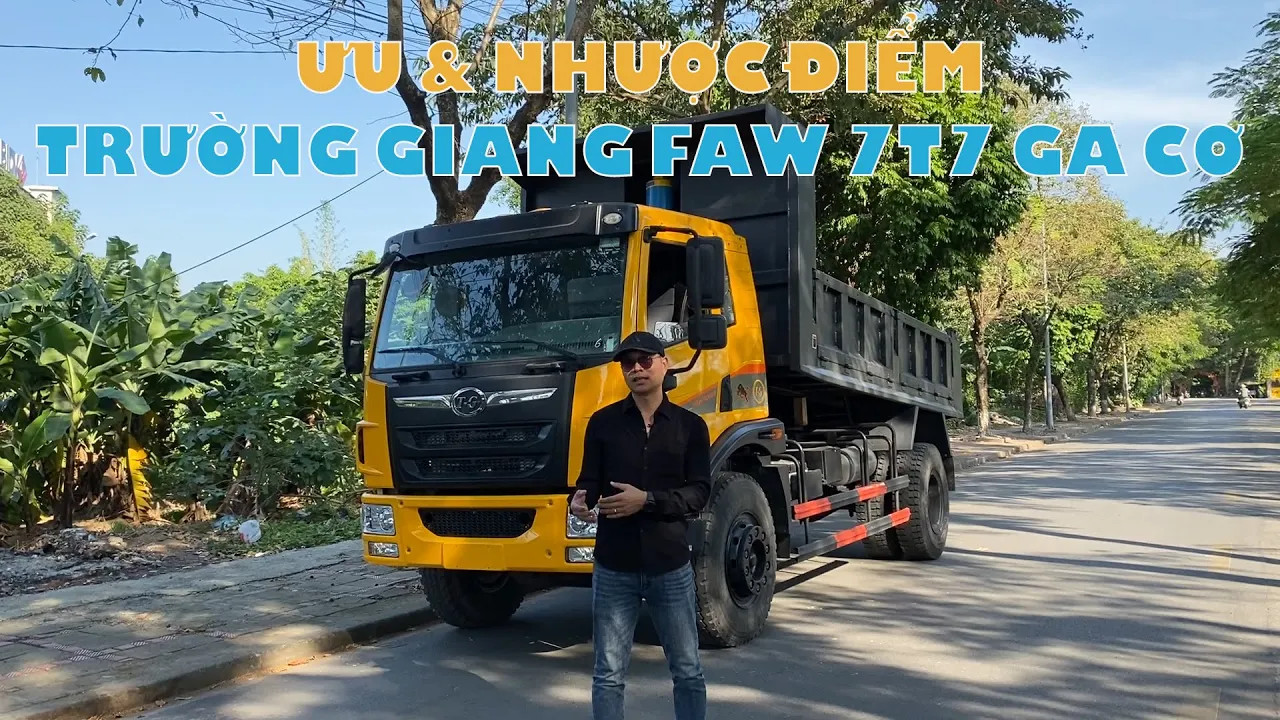 Ưu & Nhược điểm xe ben Trường Giang FAW 7.7 tấn 6 máy