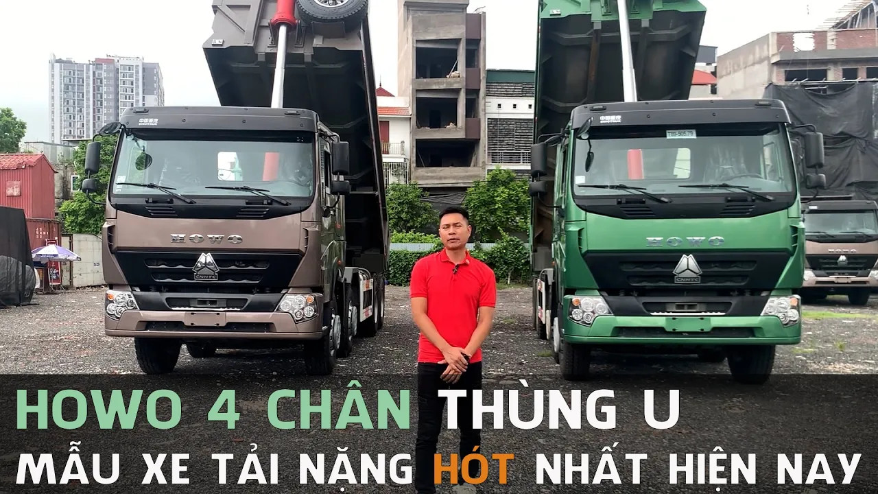 Đánh giá xe ben Howo 4 chân thùng U