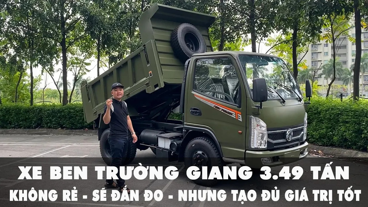 Đánh giá xe ben Trường Giang 3.49 tấn