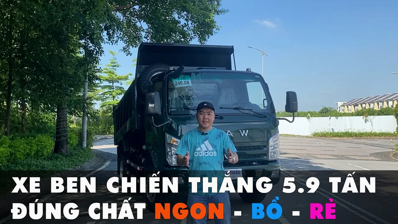 Đánh giá xe ben Chiến Thắng 5.9 tấn.