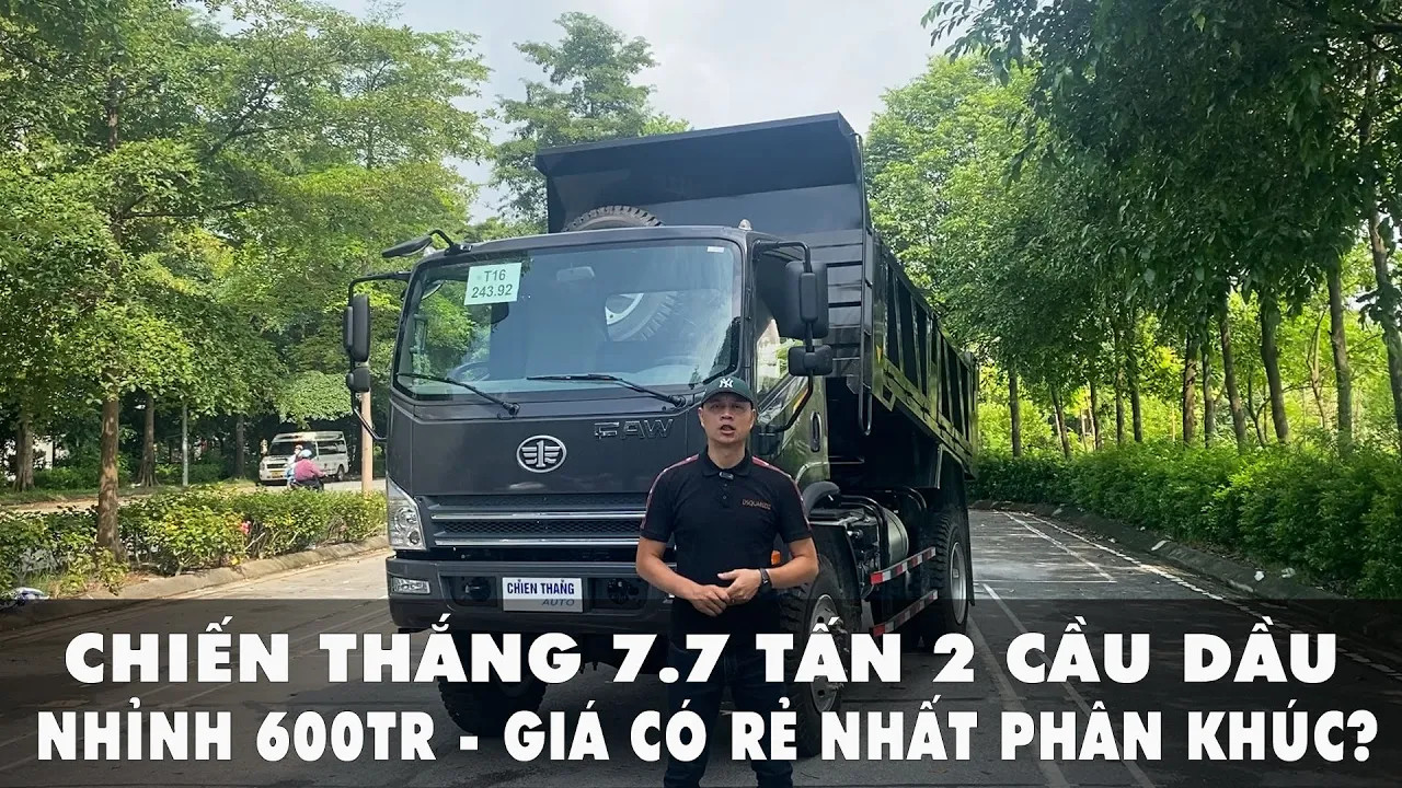 Xe ben Chiến Thắng 7.7 tấn 2 cầu dầu