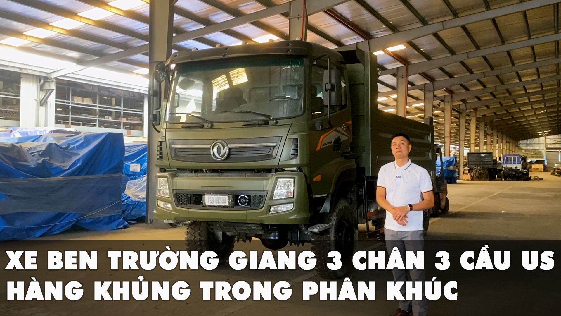 Xe ben Trường Giang 3 chân 3 cầu US