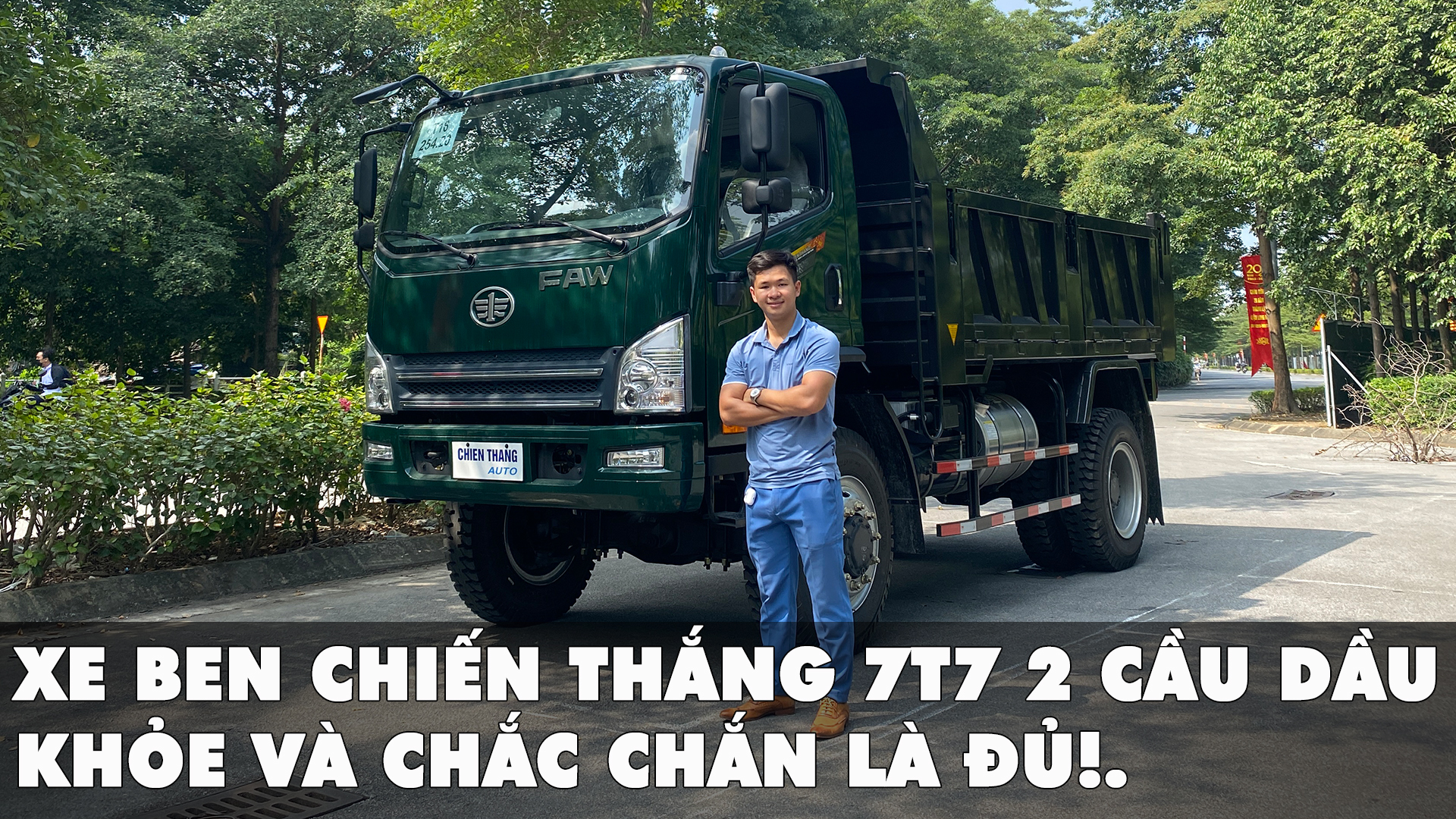 Xe ben Chiến Thắng 7.7 tấn 2 cầu dầu