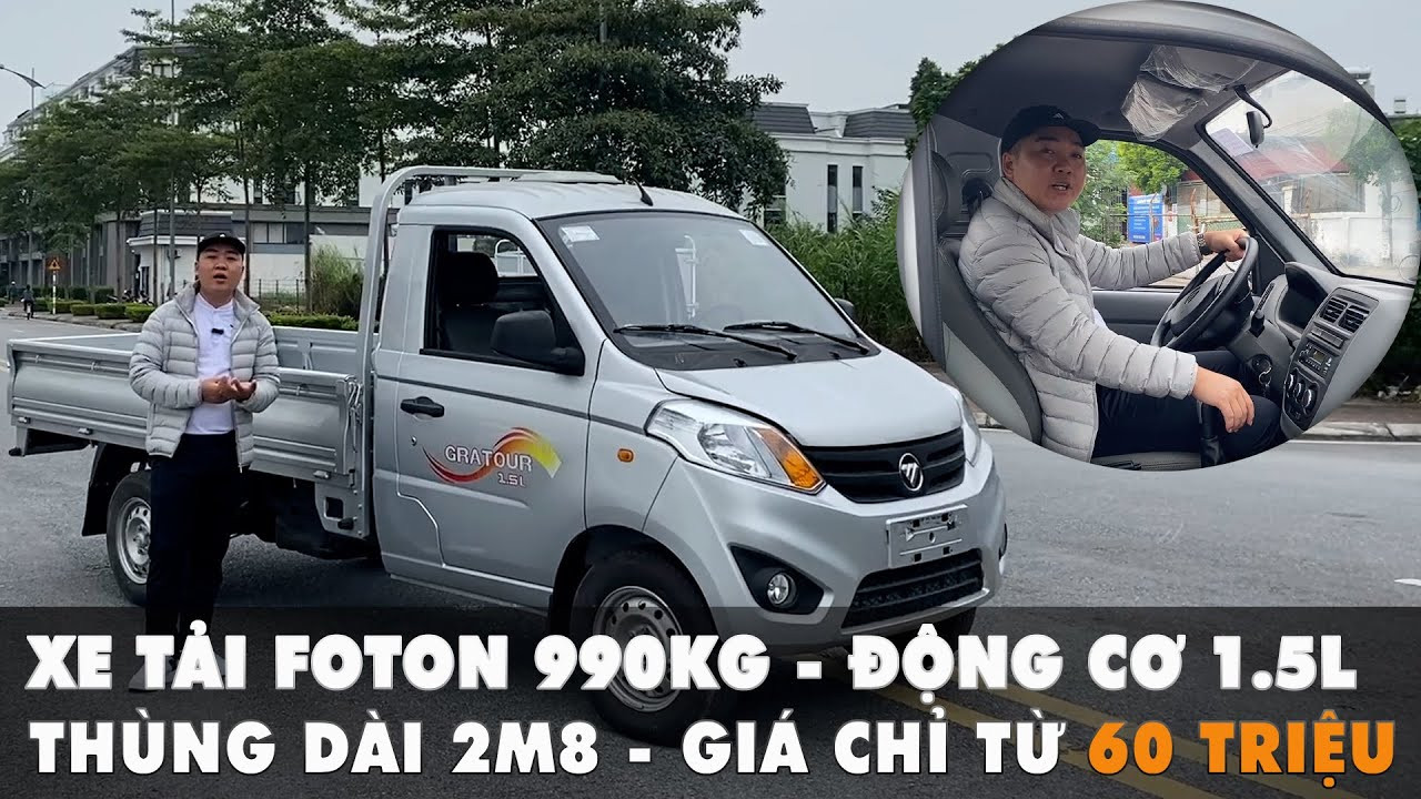 Xe tải Foton 990Kg thùng lửng