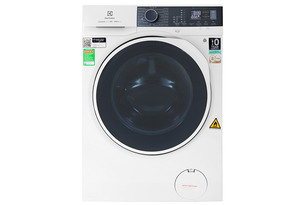 Máy giặt sấy Electrolux UltimateCare 500 Inverter giặt 10 kg - sấy 7 kg EWW1024P5WB