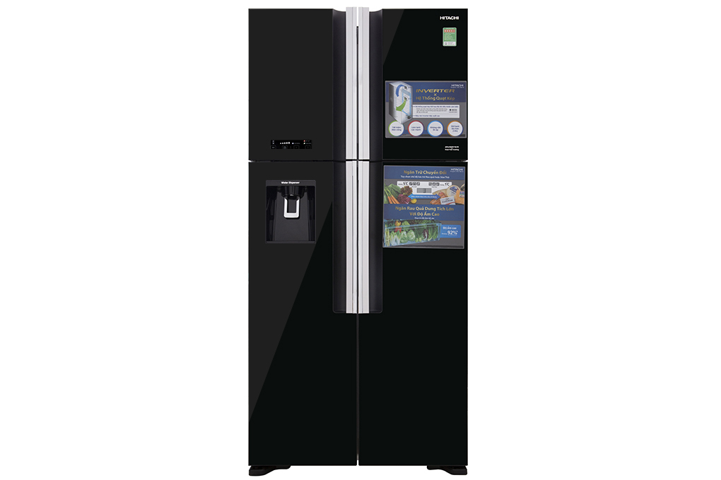 Tủ lạnh Hitachi Inverter 509 lít Multi Door R-FW650PGV8 GBK