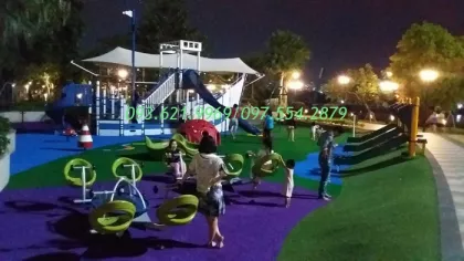CỎ NHÂN TẠO NHIỀU MÀU KHU CÔNG VIÊN 2