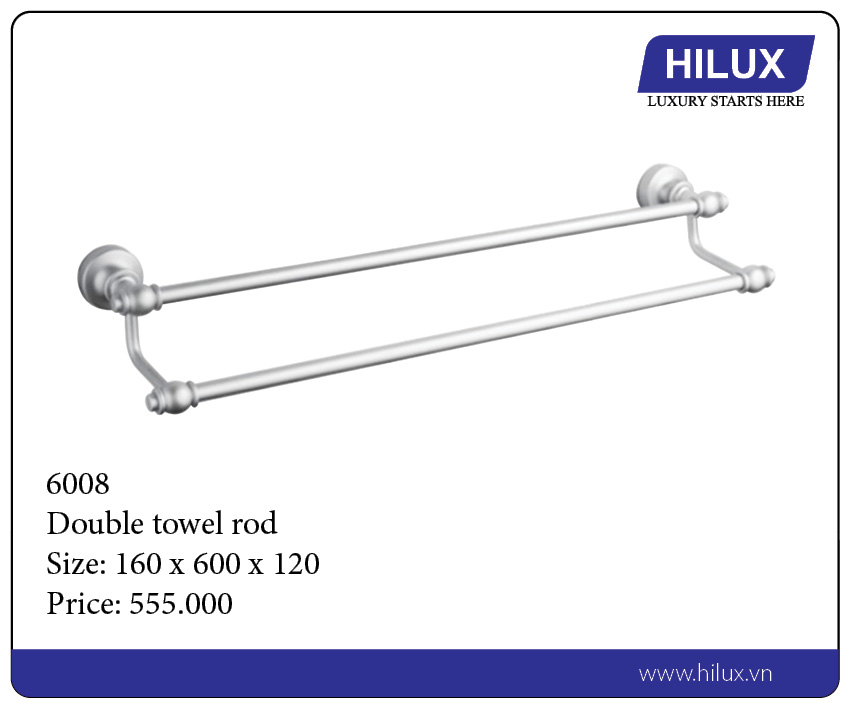 Double Towel Rod - 6008