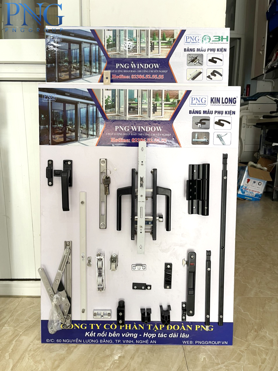 Phụ kiện cửa nhôm tại vinh, nghệ an