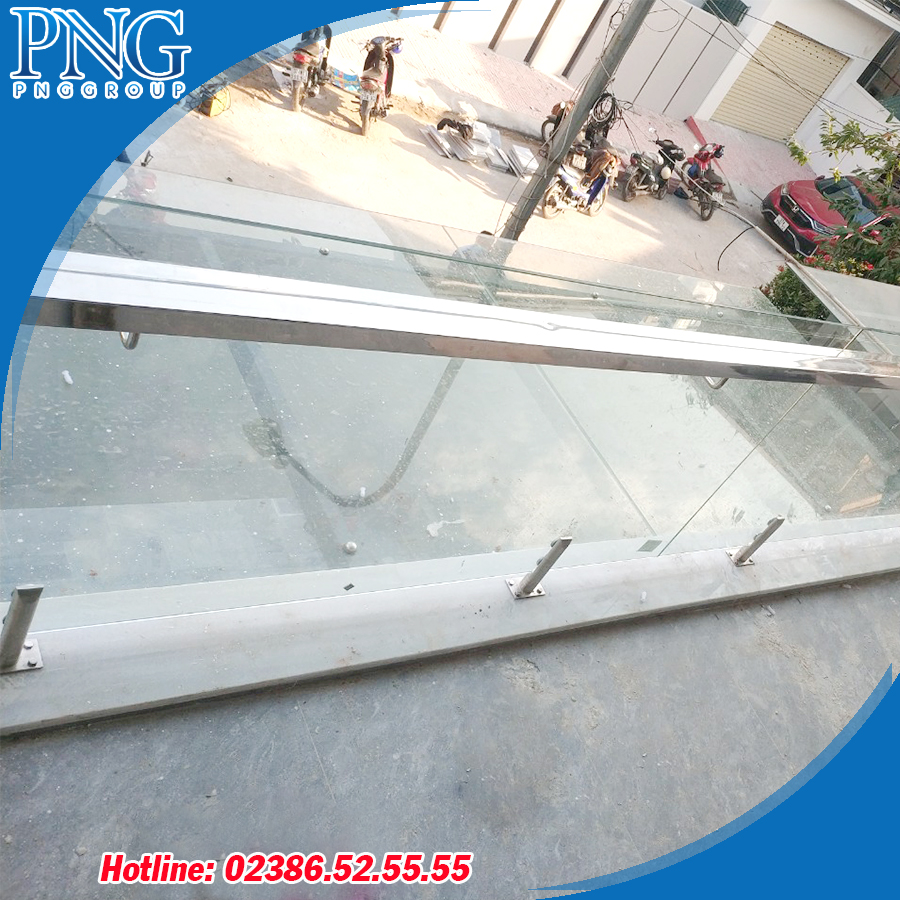 mái kính cường lực tại vinh